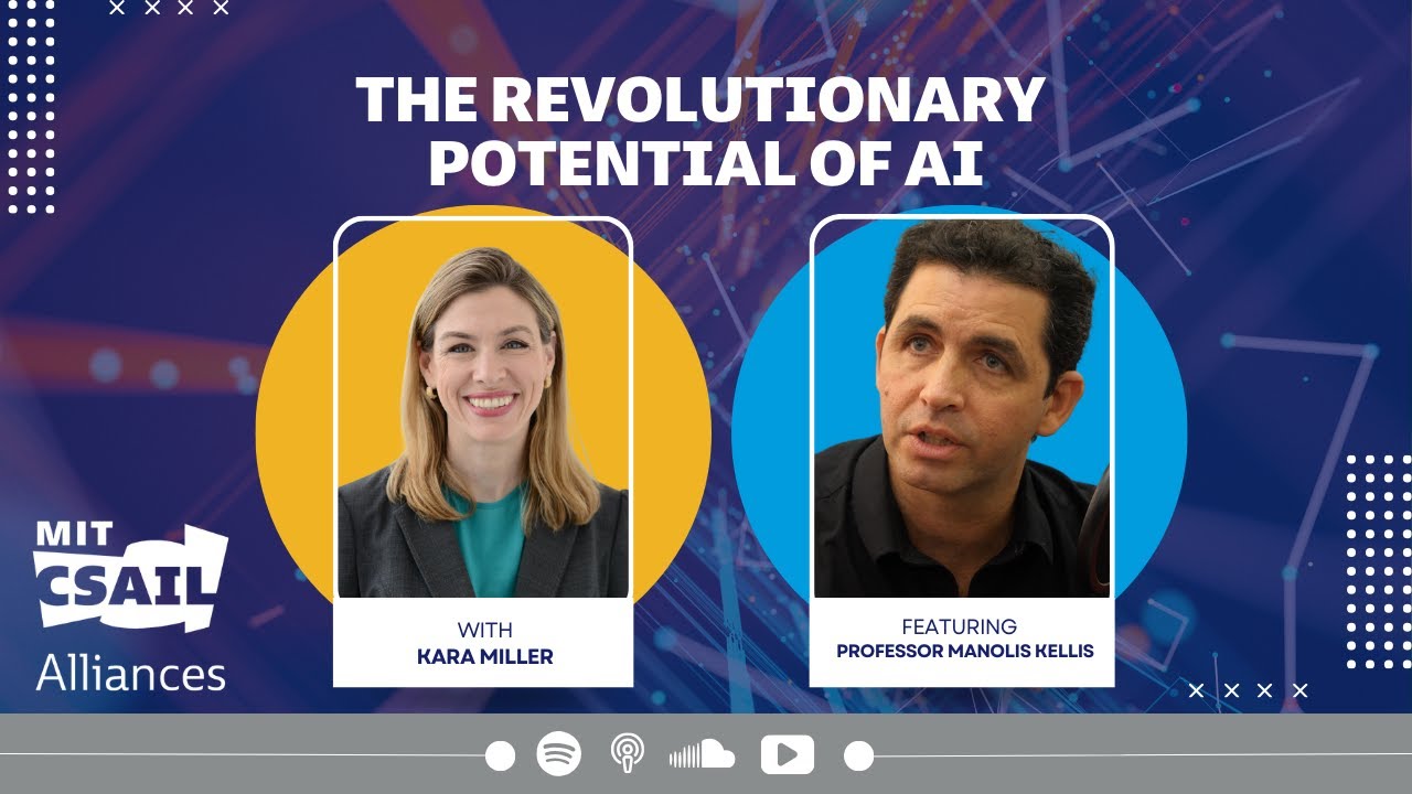 Poster frame: The Revolutionary Potential of AI with CSAIL Professor Manolis Kellis